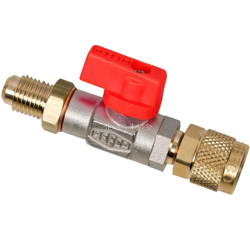 1/4 Inch Internal To External Joint Connection for Refrigeration and Air Conditioning, Small Manual Ball Valve