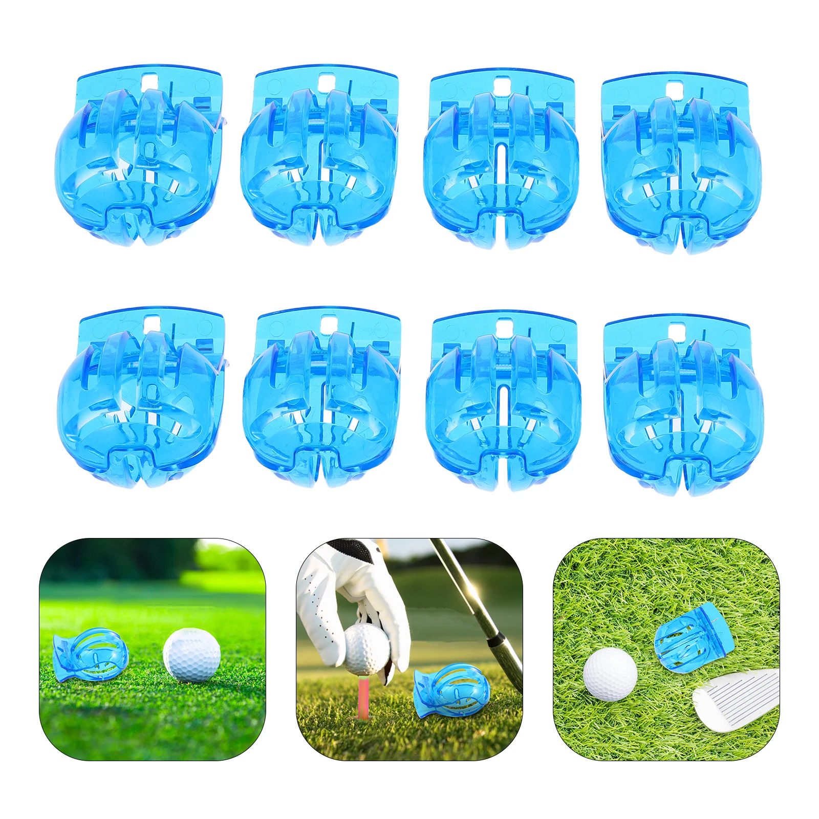 

8 Pcs Golf Liner Ball Alignment Trainer Marker Template Positioning Tool Aid Abs