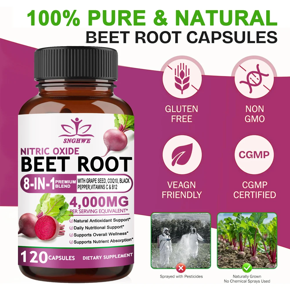 オーガニックビートルートカプセル - 健康的な血圧、血流循環 - Valerian Root Capsule のレビューと価格