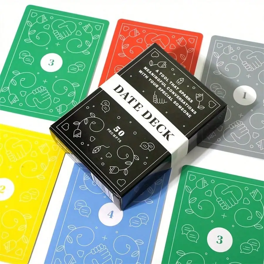 Date Deck Cards 50 Conversation Cards Engaging for Couples Playing Cards