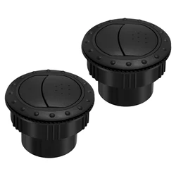 2Pcs 60mm Dashboard Air Vent Outlet Air Conditioning Deflector Side Roof for Car RV ATV A1176 Outlet Conditioner Car Accessories