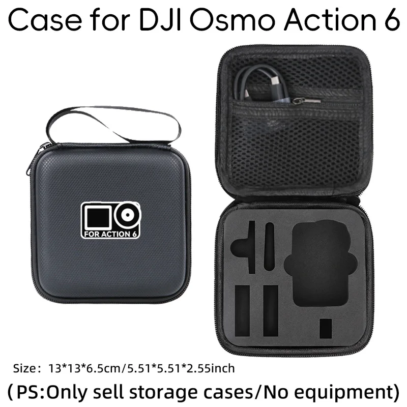 

For DJI ACTION 6 Storage Case Action Camera Storage Mini PU Storage Case