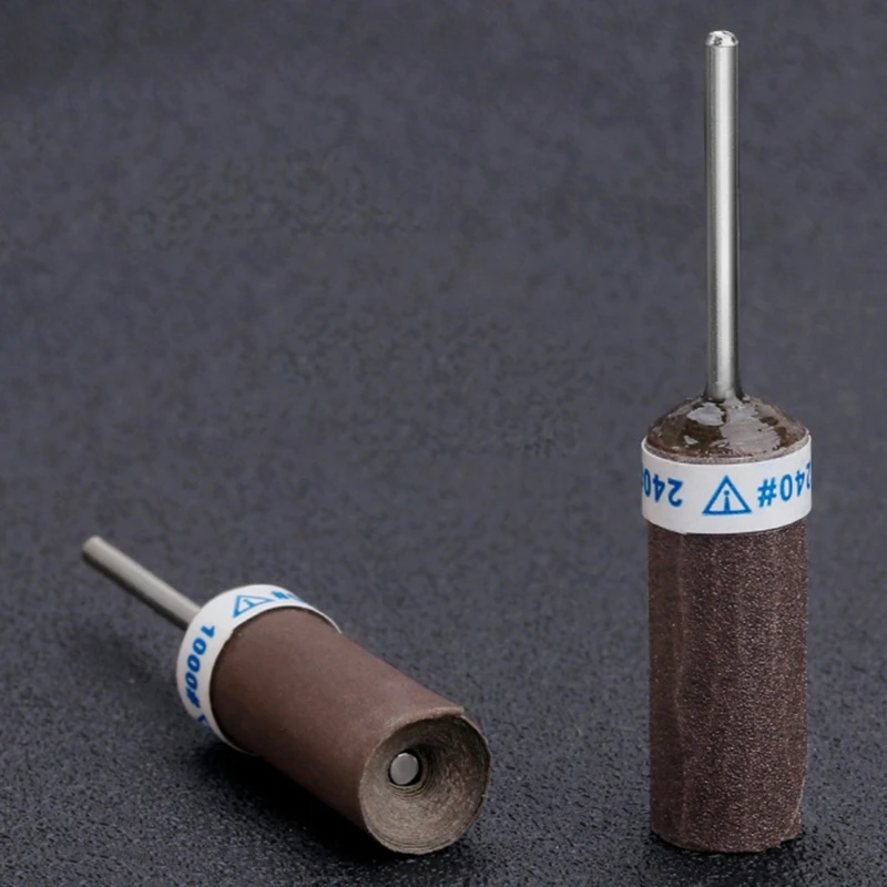 Batang Kertas Pasir Pemotong Putar Amplas 2.35Mm Batang Gerinda Abrasif Kepala Alat Abrasif Pemoles 180 Hingga 7000 Grit