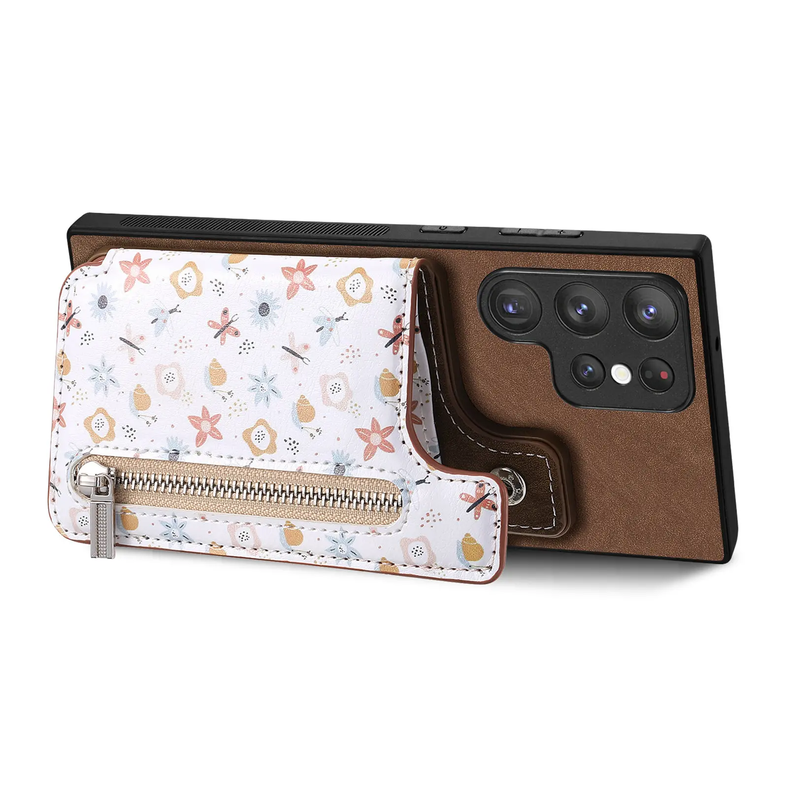 Vintage Zipper Cards Solt Wallet Leather Case for Samsung Galaxy A54 A34 A14 A53 5G S23 Ultra S22 S21 Plus Bag Coin Purse Cover
