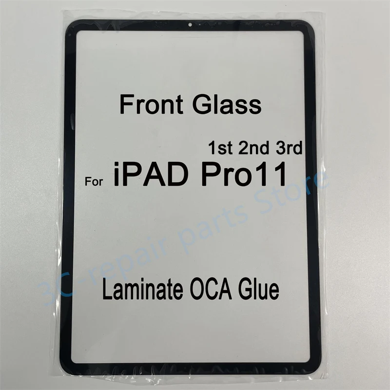 Outer Lcd Screen Panel Repair For Apple iPad Pro 11 1st 2nd 3rd Front Glass+OCA Glue pro11 A2301 A2228 A2013 External Eplacement