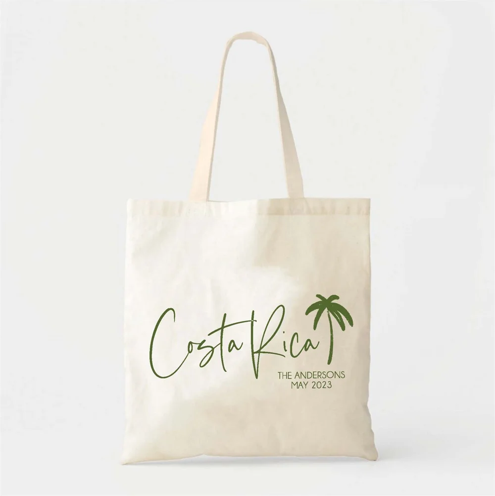 Costa Rica Welcome Tote - Destination Wedding Welcome Bag - Custom Wedding Tote - Bridesmaids Gifts - Family Vacation - Beach To