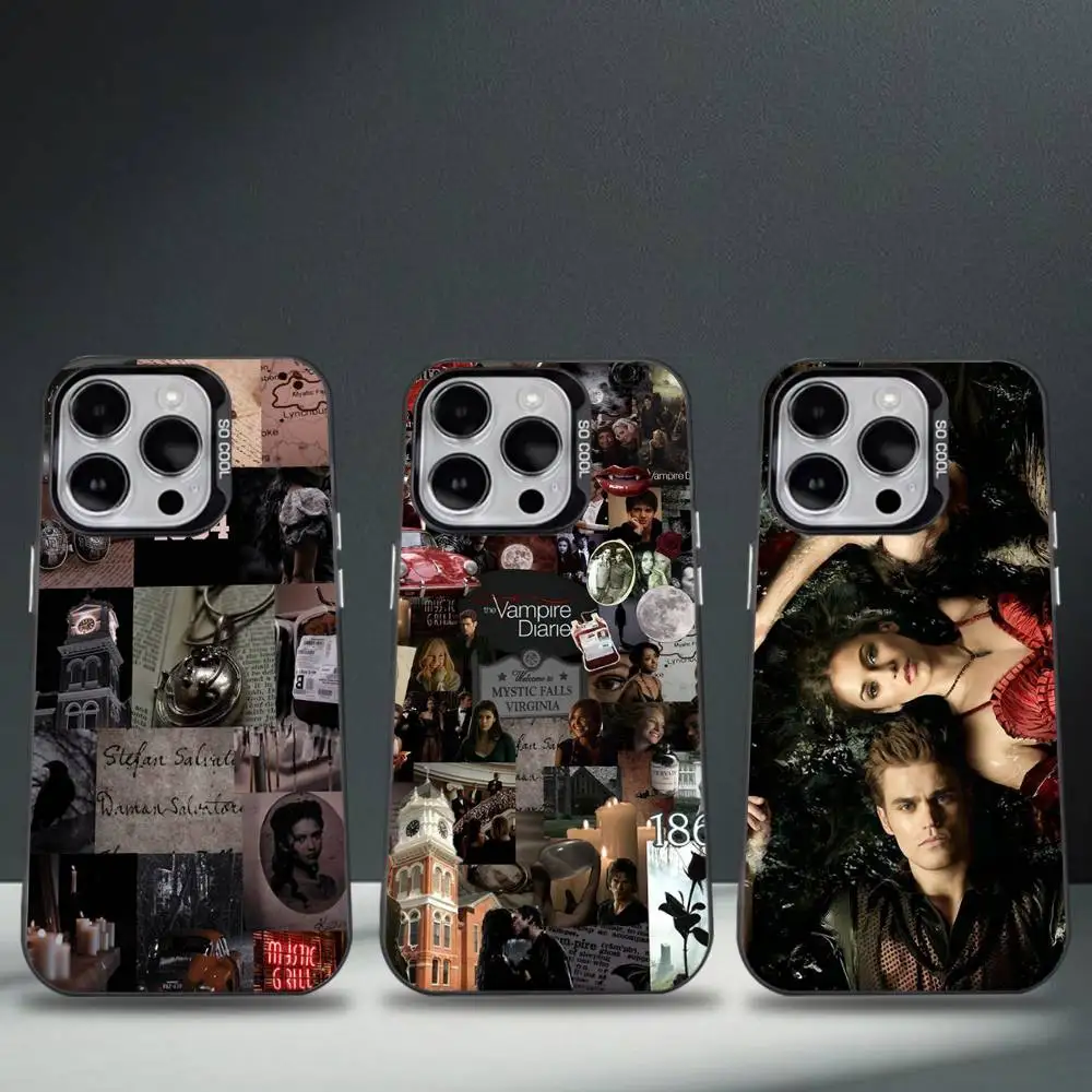 

The V-Vampire D-Diaries Phone Case For iPhone 17,16,15,14,13,12,11,Pro,Max,Plus,E,Air,Mini Black Tpu Cover