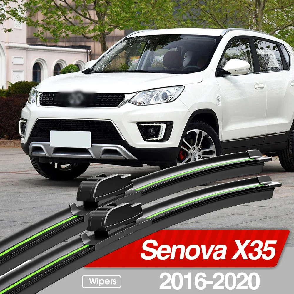 

For BAIC Senova X35 2016-2020 Front Windshield Wiper Blades 2pcs Windscreen Window Accessories 2017 2018 2019