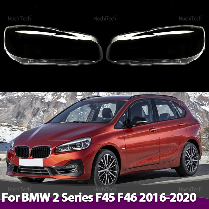 

For BMW 2 Series F45 F46 2016-2020 Headlamps Lens Glass Shell Masks Transparent Lampshade Shade Car Headlight Cover