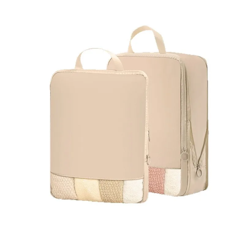 Portable Breathable Travel Compression Storage Bag Visible Clothes Organizer Large Capacity Luggage Pouch for Trip