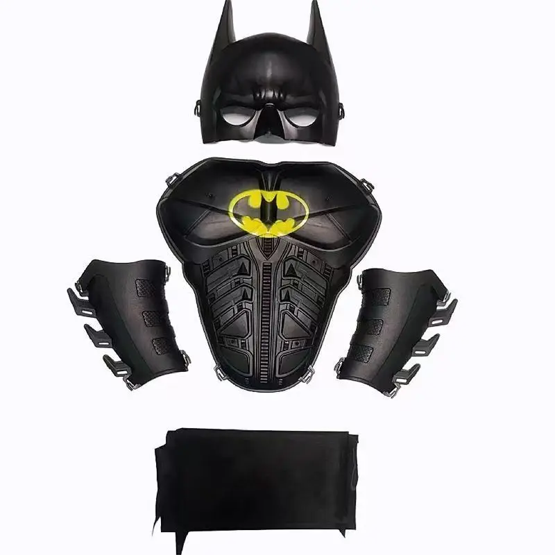DC Heroes Batman، بدلة واقية، زي البطل الخارق، أداء حفلات المهرجانات، كيب قناع الصبي، هدية عيد ميلاد