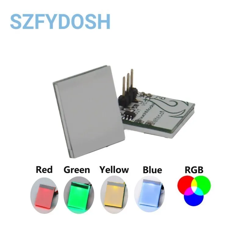 Green Blue Red and Yellow Color RGB Capacitive touch switch button module 2.7 V to 6 V module anti-jamming is strong HTTM series