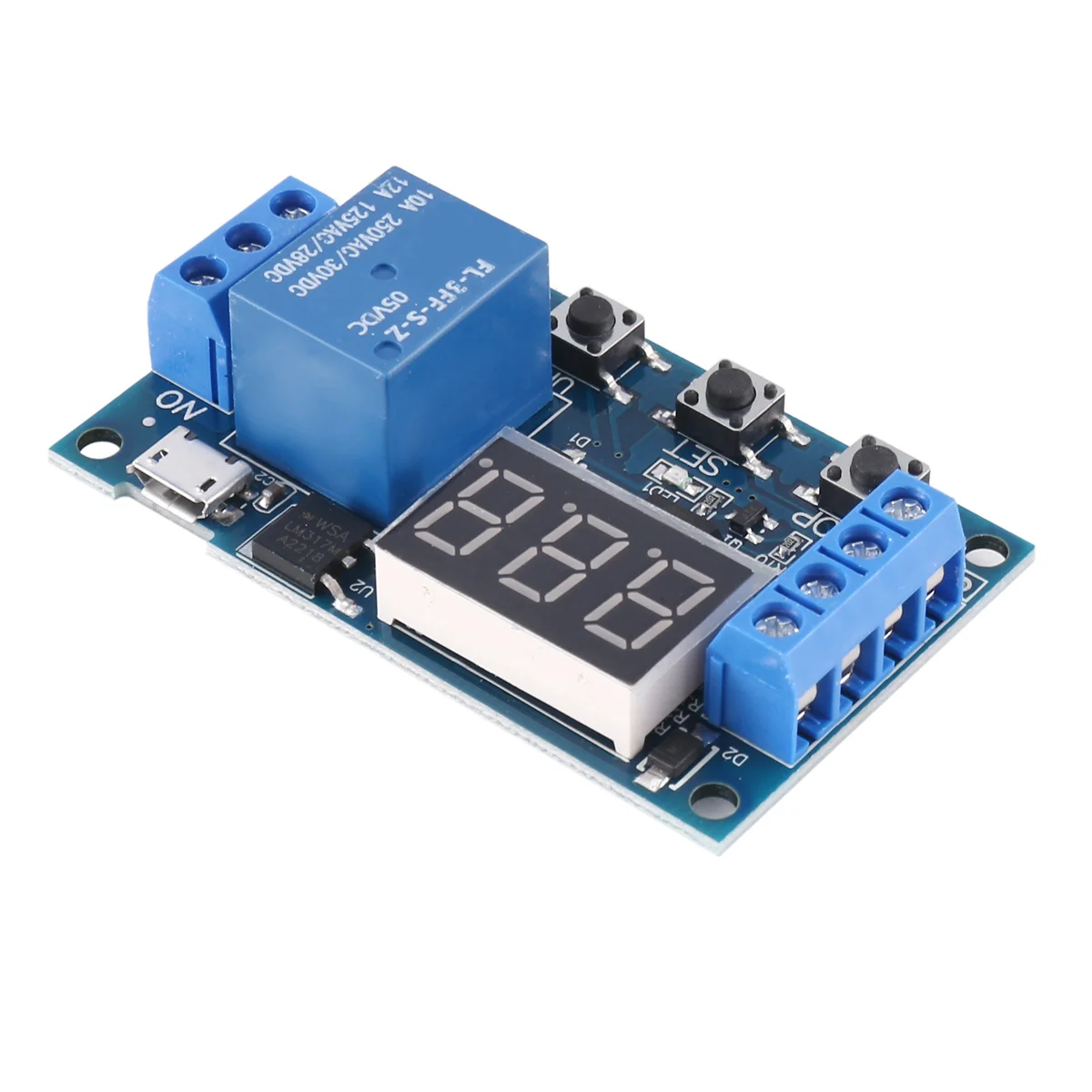 

2X -521 Digital Time Delay Relay Trigger Cycle Timer Delay Switch Circuit Board Timing Control Module