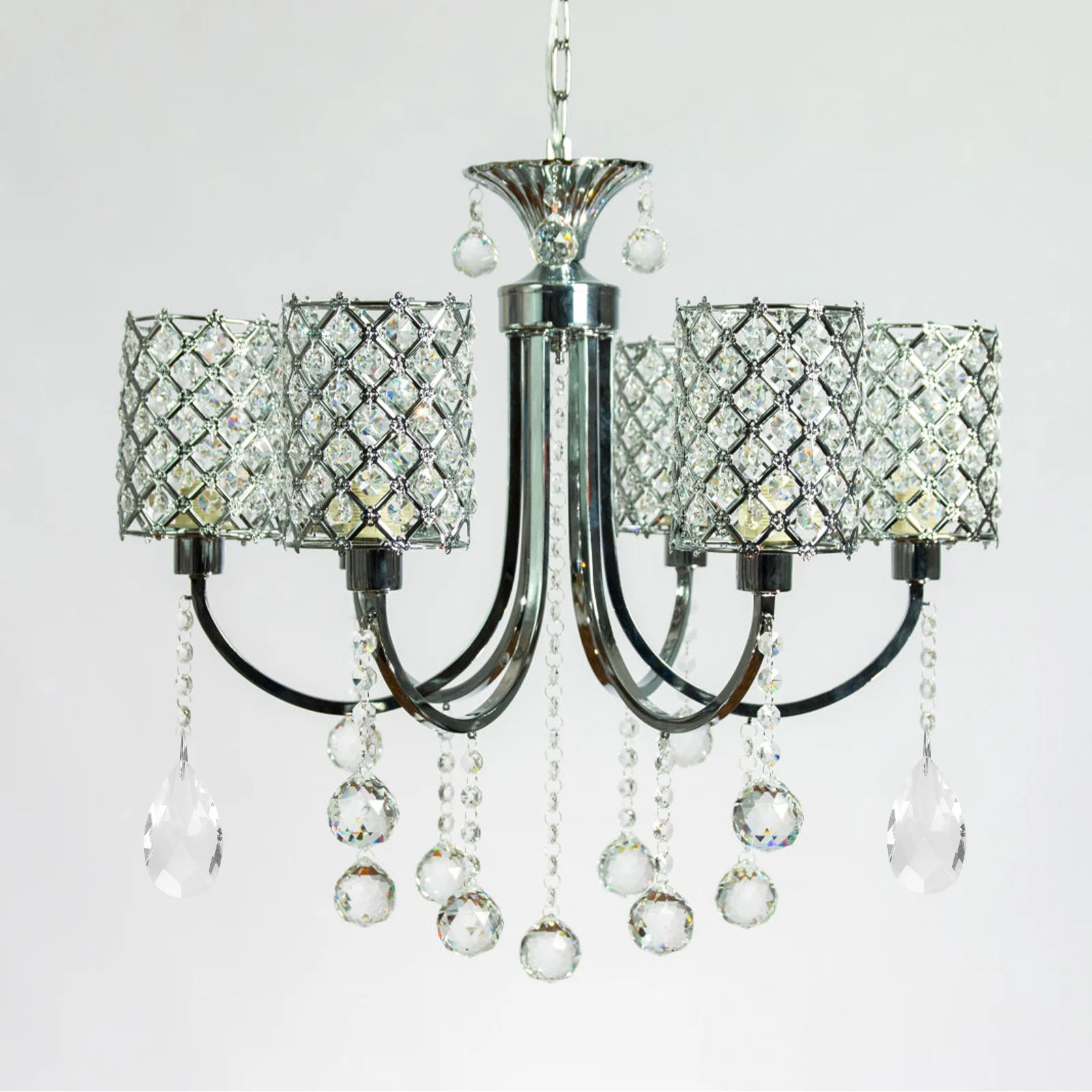 

10Pcs Crystal Transparent Hanging Hanging Crystals For Lamp Decors for Lamp Crystal Pendants Ch DIY Home Garden Decor