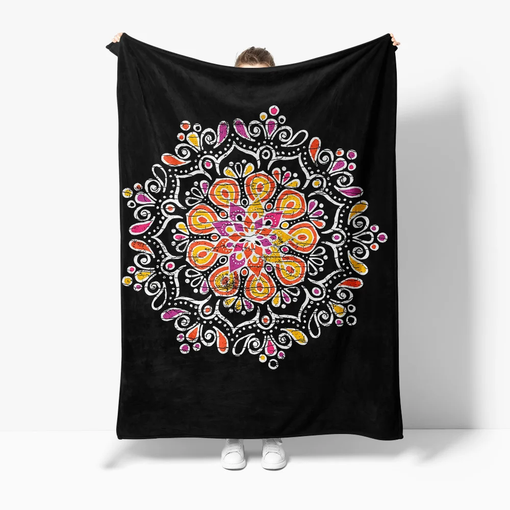 

Красочное одеяло с цветочным принтом пейсли для дивана-кровати, декоративное одеяло для гостиной