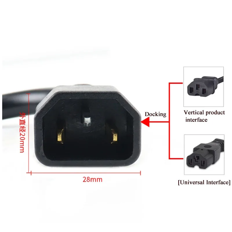 XiaoNiu Electric Vehicle N1s Conversion Line Socket Plug Cable M1M+US/U+N1 Battery Charging Cord Power Station Charger Adapter