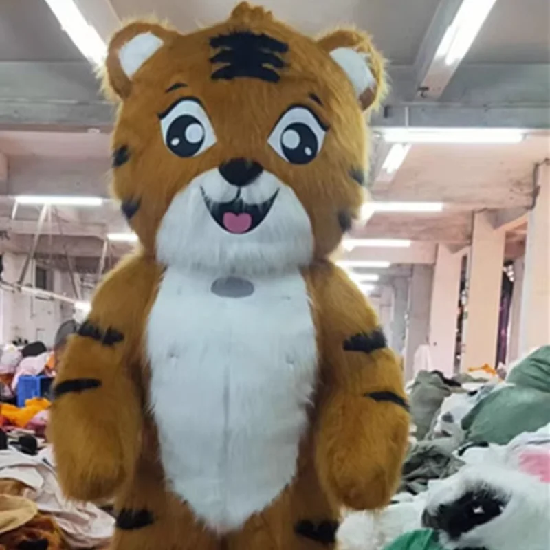 

Large inflatable cartoon tiger doll suit