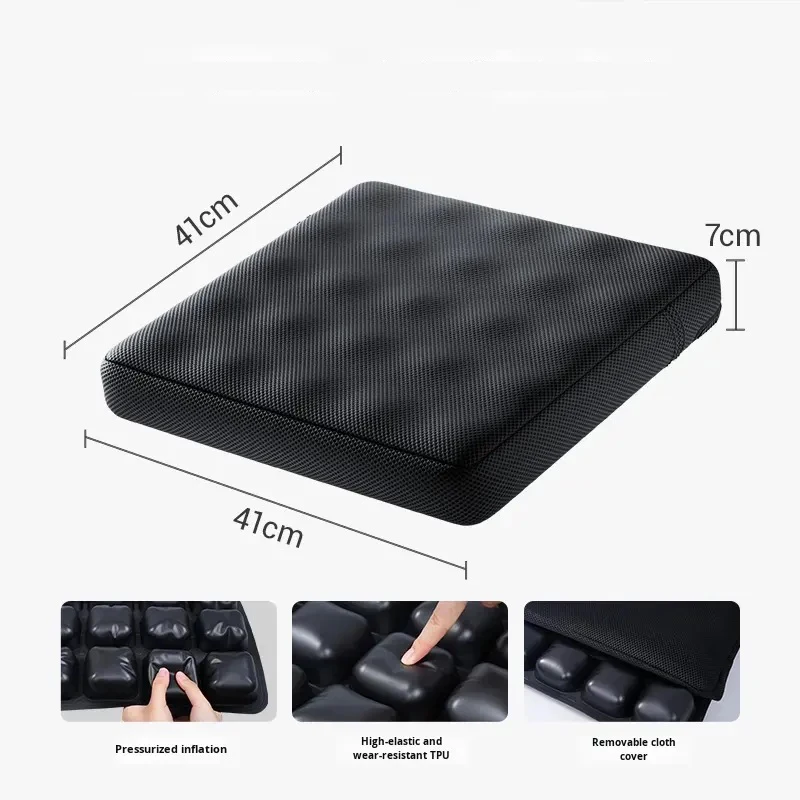 

Wheelchair Seat Cushion 3D Inflatable Seat Cushion Breathable and Comfortable Pressure Relief Washable Seat Universal Seat Cushion