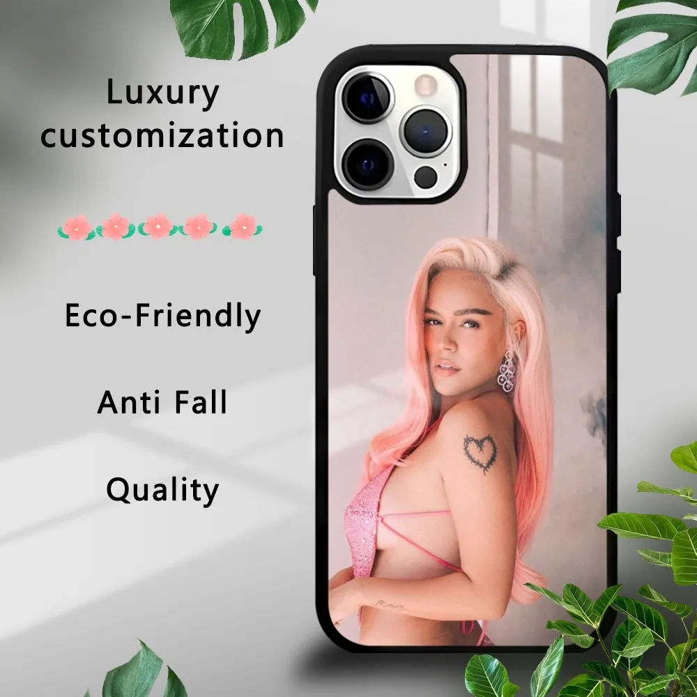 K-Karol G Singer Pretty Phone Case For IPhone 16 15 14 13 12 11 Pro Xs Max Mini Plus Celulares Hard Funda