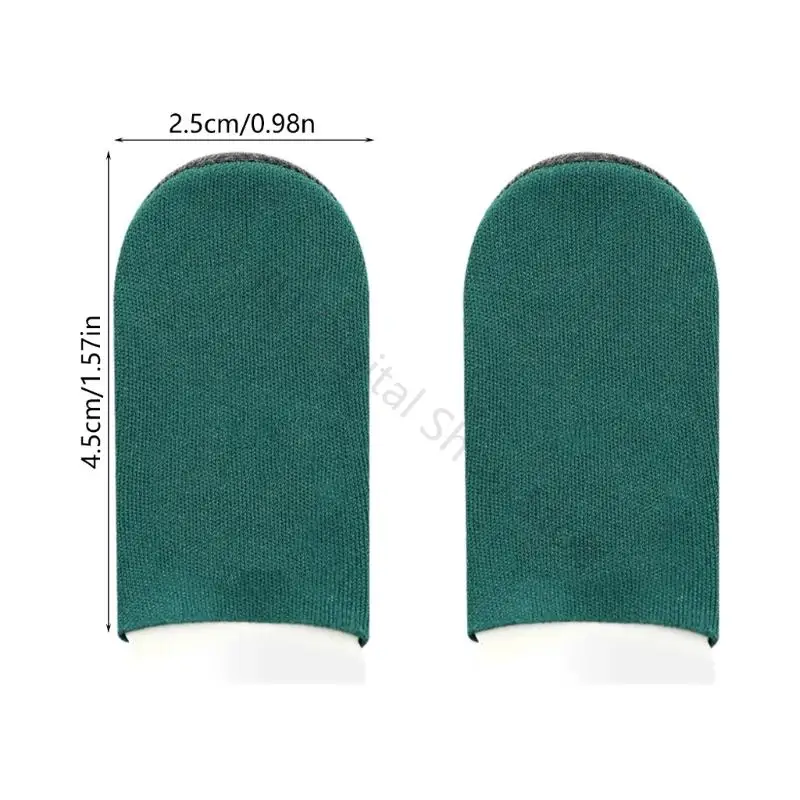 96BA 1 Paar Fingerärmel Daumen Fingerspitzenabdeckung Atmungsaktive Anti-Rutsch-Fingerhandschuhe – Detail 6
