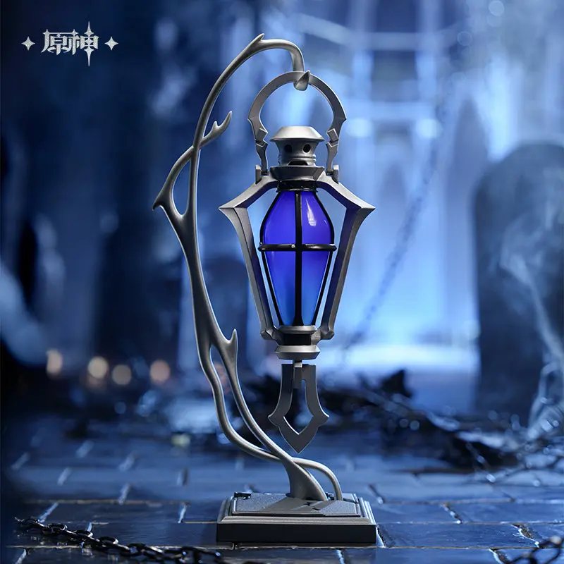 Luminária Noturna Temática Genshin Impact Original FLINS: Lanterna LED de Mesa para Decoração de Quarto para Colecionadores de Jogos