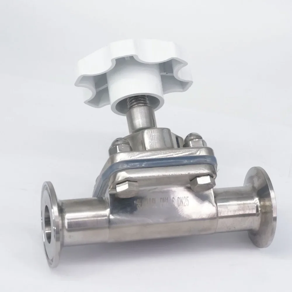 

1" 25mm 316 Stainless Steel Ferrule O/D 50.5mm Sanitary Tri Clamp Diaphragm Valve Brew beer Dairy Product