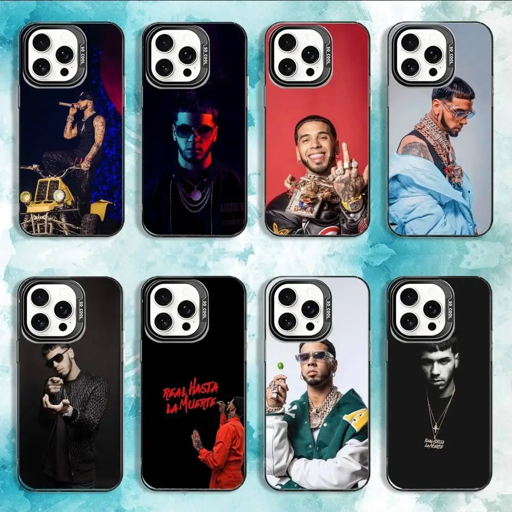 

Rapper A-Anuel AA Real Phone Case For iPhone 16,15,14,13,12,11,Mini,Pro,MAX Black Matte Shockproof Cover