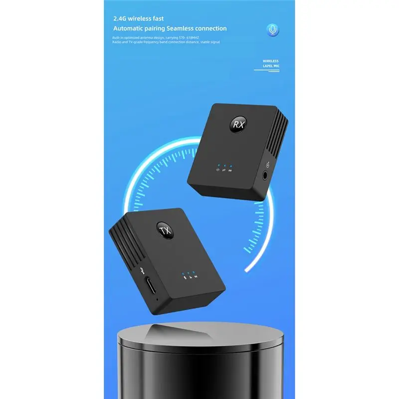 

Беспроводной петличный микрофон A23G S9 2,4 ГГц с передатчиком и приемником для телефонов, DSLR-камер, смартфонов и планшетов