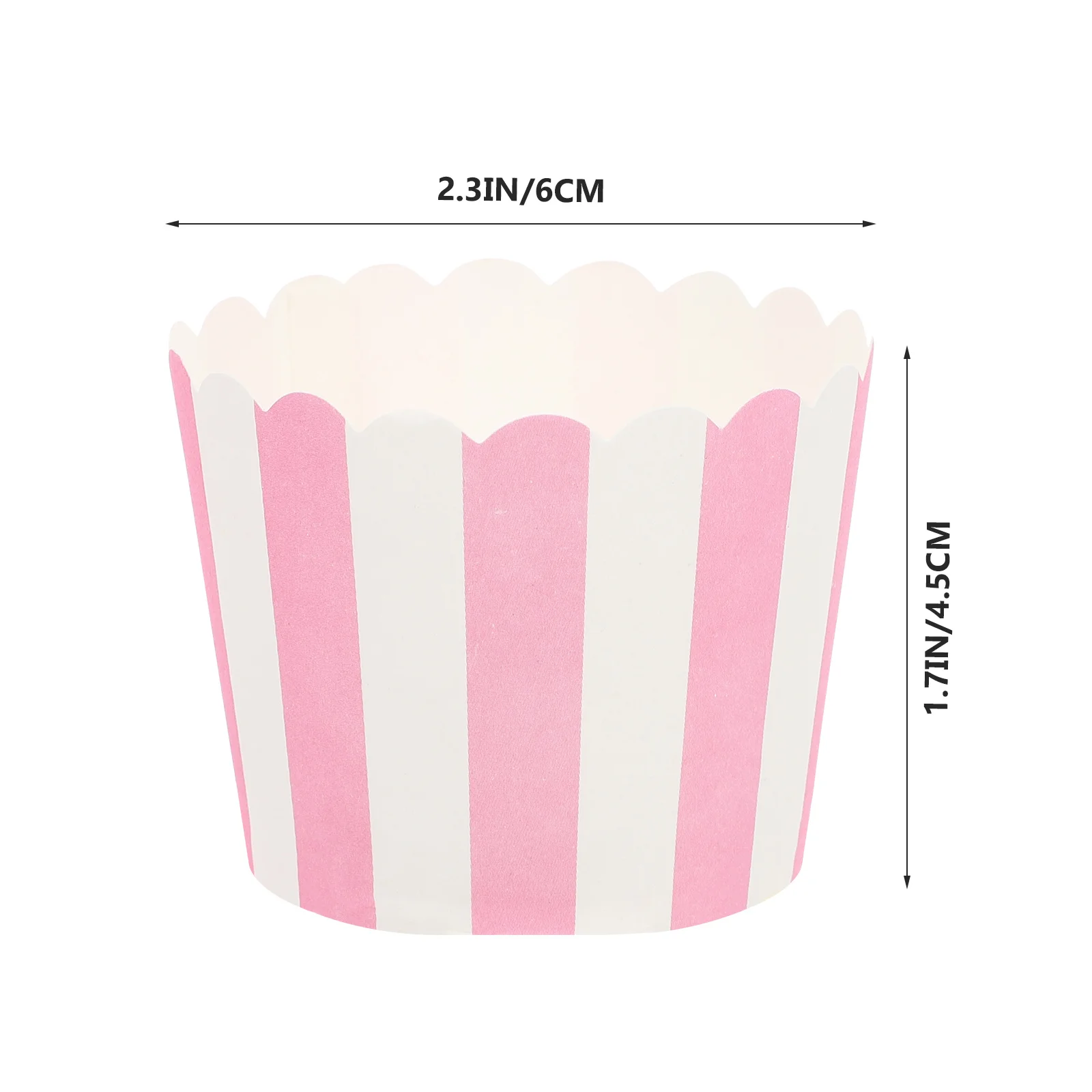 

100Pcs Small Cake Cups Eco Friendly Disposable Baking Liners for Cupcakes Weddings Parties Wave Shape Decorative Baking Supplies