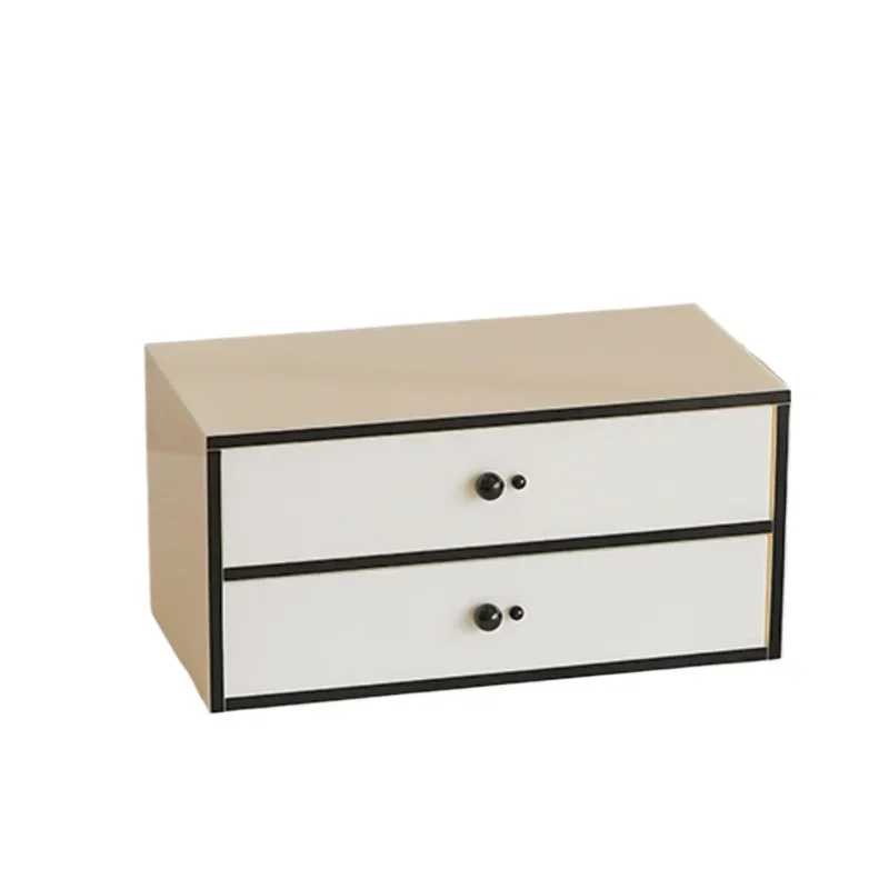 

Acrylic Multi-functional Storage Drawer Nordic Cream Wind Bathroom Paper Towel Box Household Vanity Box With Cosmetics