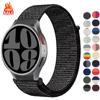 20mm 22mm Nylon loop Strap For Samsung Galaxy Watch 7-FE 6/5/pro/4/Classic/active2 40-44mm Sport bracelet huawei gt 5-4-3-2 Band