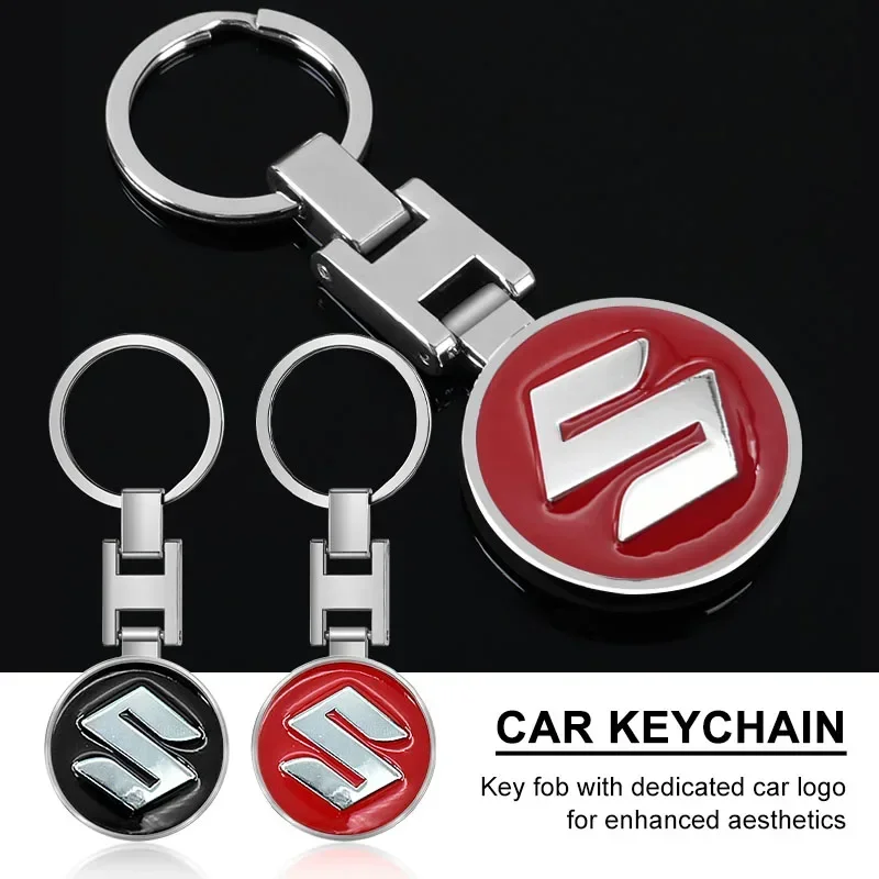 

For Suzuki Samurai Ltz 400 Vitara Gsr 600 Jimny Escudo Swift Strom 650 Alto Fashion Car Emblem Keychain Key Ring Accessories
