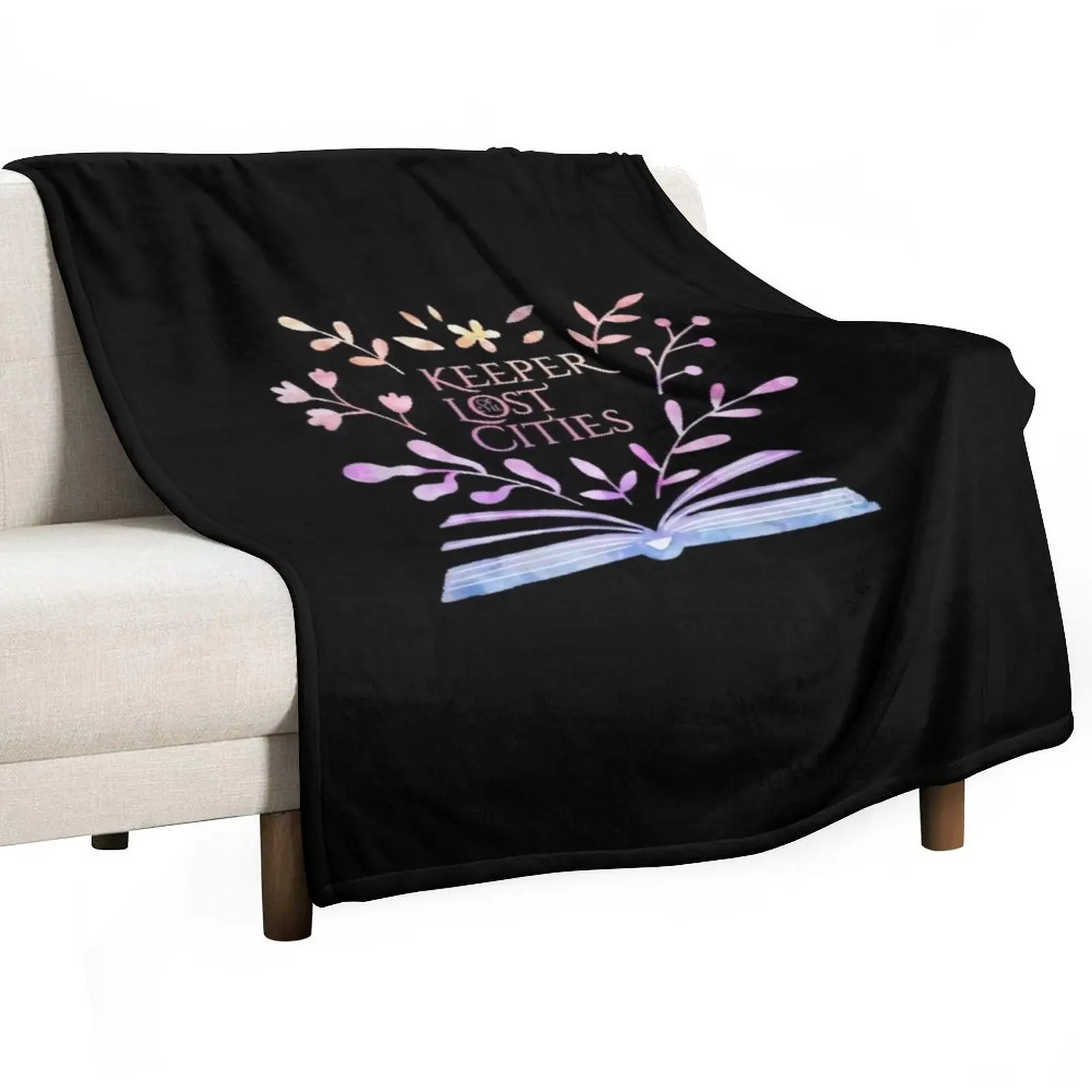 

keeper of the lost cities flower Throw Blanket halloween Thermals For Travel manga Heavy Blankets