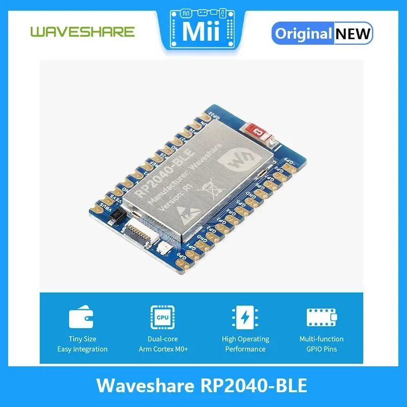 Scheda Waveshare RP2040-BLE per scheda microcontrollore Raspberry Pi basata su RP2040 Supporta Bluetooth 5.1