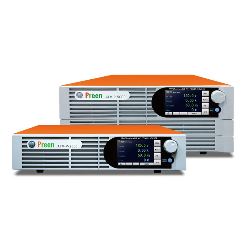 Preen Power AFV-P Series 89% Efficiency Programmable AC Power Supply Wide Input Voltage Range 40-500Hz for Electric Vehicle