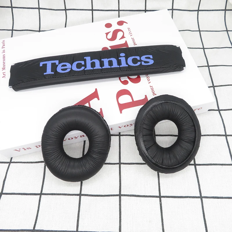 RP DJ1200 Earpads For Technics Headphone RP-DJ1200 Headpad Ear pads Replacement Headset Ear Pad PU Leather Sponge Foam