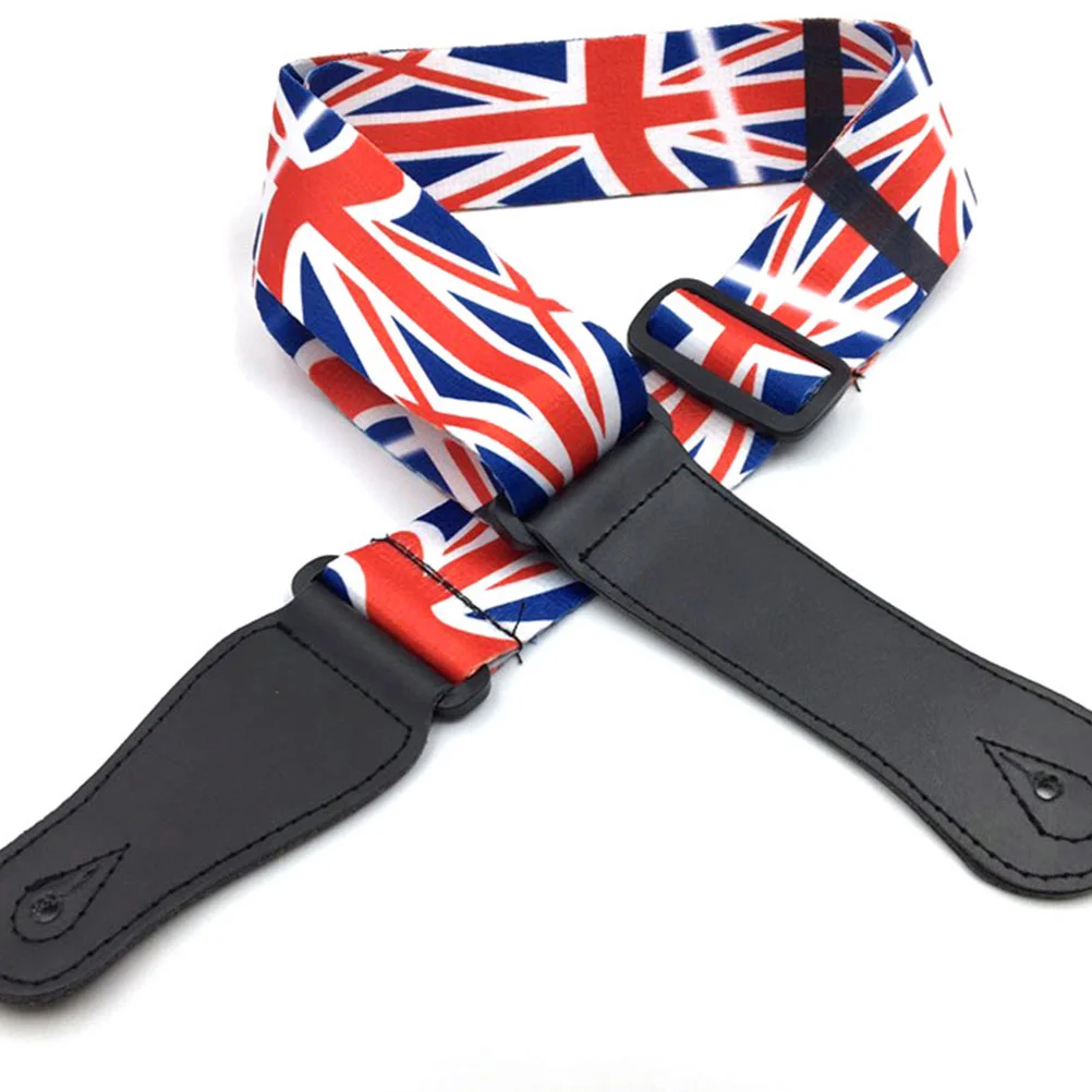 1PC Unique Guitar Strap Union Flag Shoulder Strap Eletric Bass Strap Adjustable Guitar Sling for Male Female