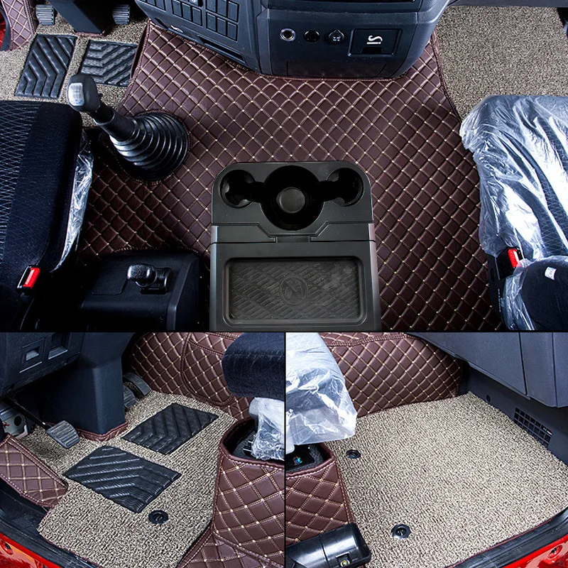 Foor Mats for Shacman X3000 Special Full Surround Foot Pad Cab Interior Leather Single Layer Decoration Supplies