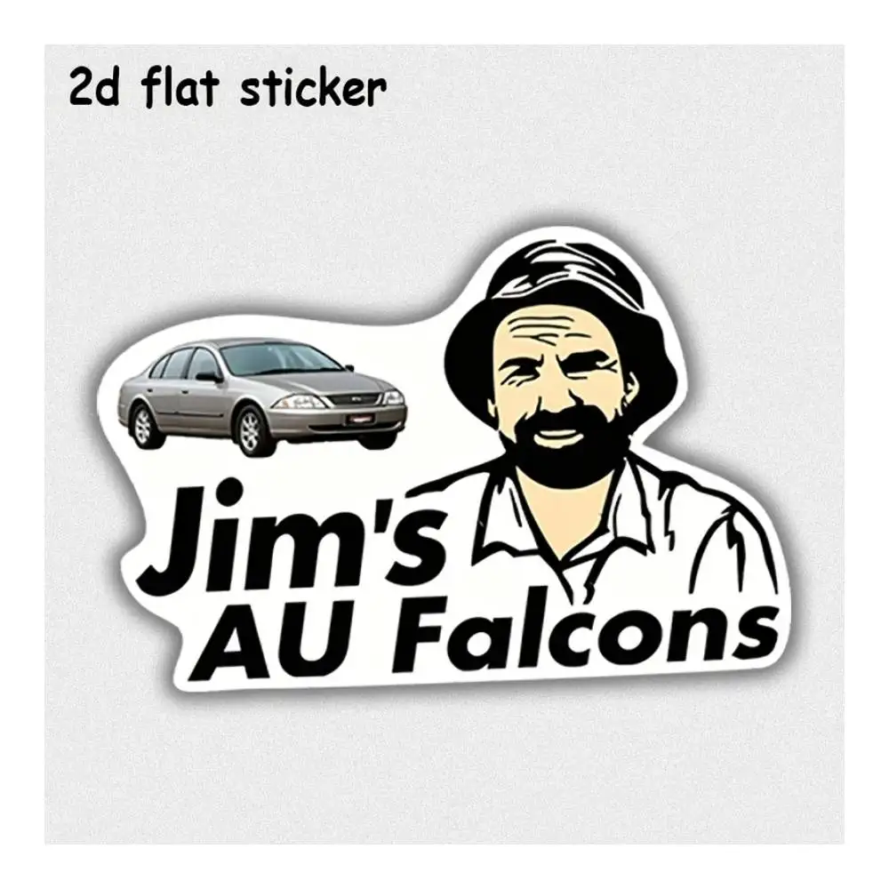 Jims AU Falcons Automotive Club Decal For Laptops, Cars, Motorcycles, Water Bottles & Smooth Surfaces
