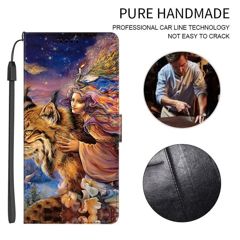 غطاء جلد الوجه لهواوي نوفا 14 برو 5G حالات زهرة المحفظة حامل كتاب فتحة للبطاقات غطاء الهاتف ل Nova14 برو أكياس واقية