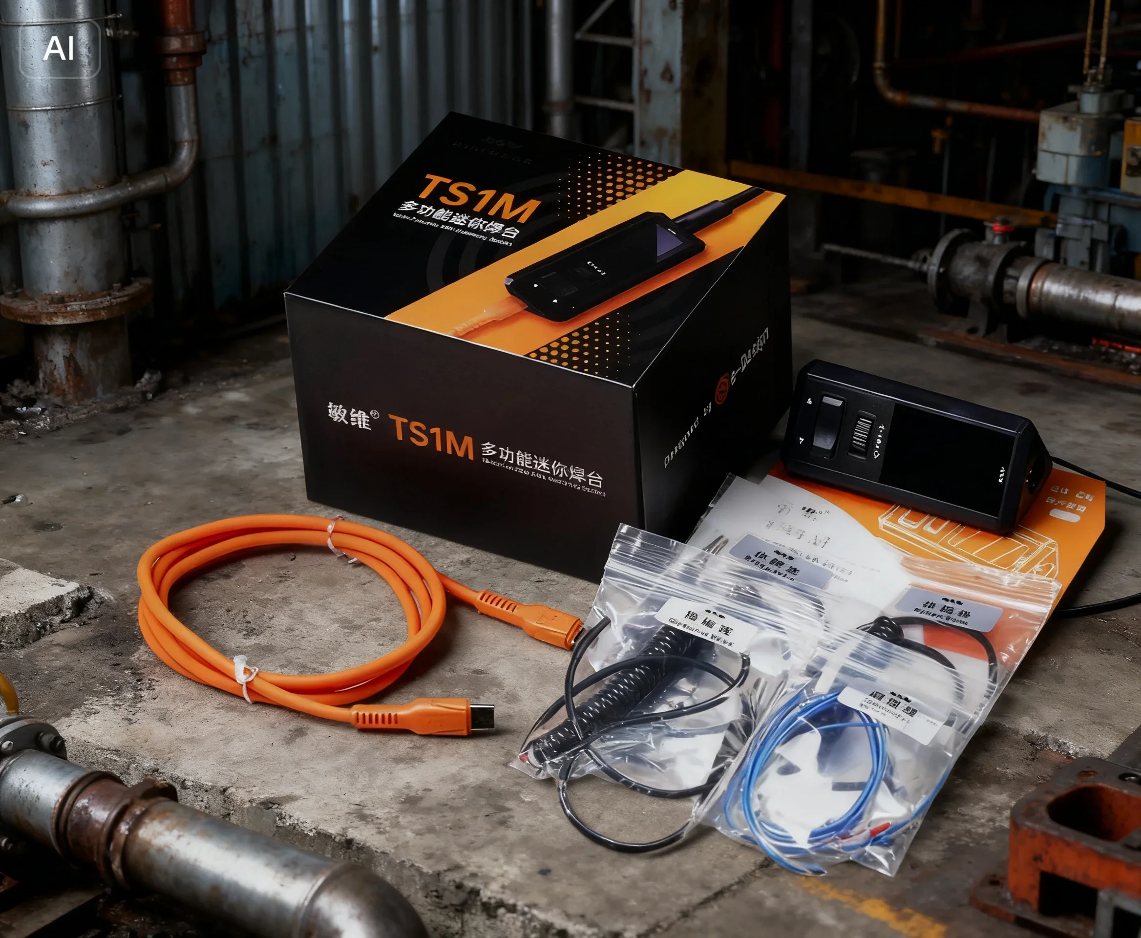 OFFIZIELLE MINIWARE TS1M Mini-Lötstation Tragbare Digitalanzeige H100 Griffspitze Leistungsstarke Schweißreparatur-Sets DIY-Werkzeug