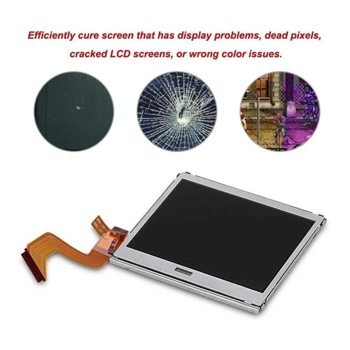 New Top Upper LCD Display Screen for Nintend DS Lite NDSL NDS Lite Replacement Repair LCD Display