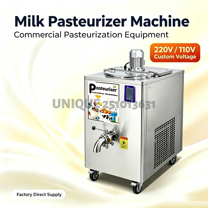 Commercial Milk Pasteurizer Machine Stainless Steel Pasteurization Equipment for Dairy Milk Processing Factory Direct Supply 220
