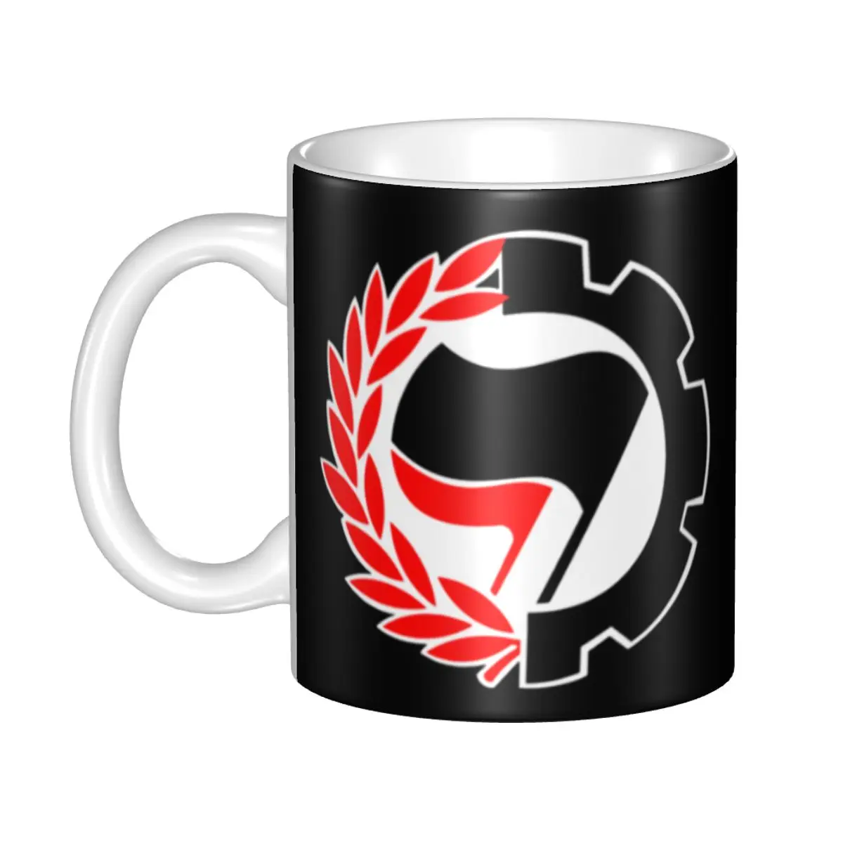 

DIY Classy Antifascist Action Ceramic Mug Custom Antifa Coffee Cups Creative Present