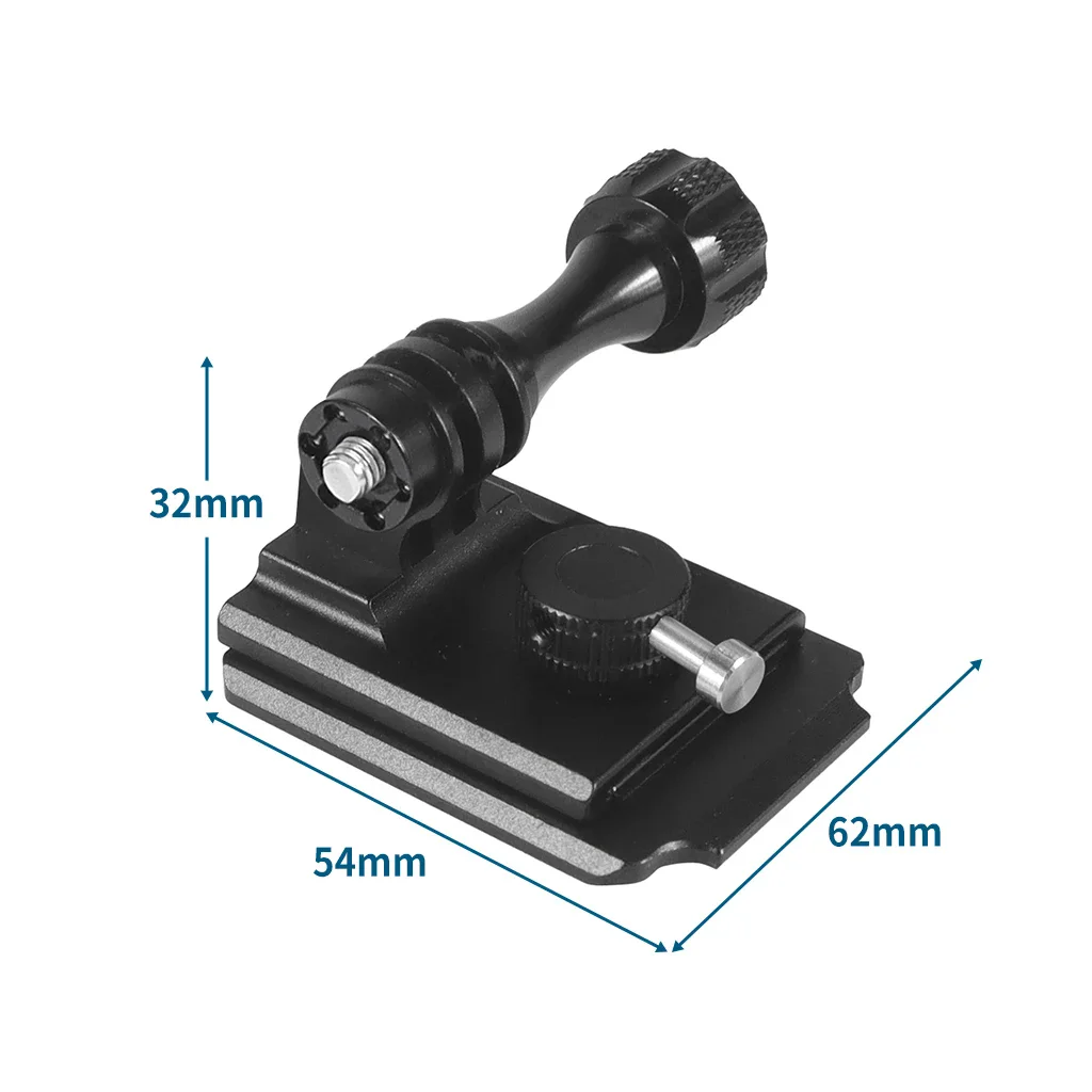 Suporte de montagem de base de capacete NVG, acessório de conector de placa de liberação rápida de liga de alumínio para câmeras de ação Gopro Hero SJcam DJI OSMO