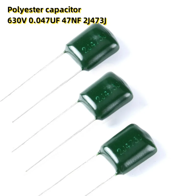 

100PCS Polyester capacitor 630V 0.047UF 47NF 2J473J