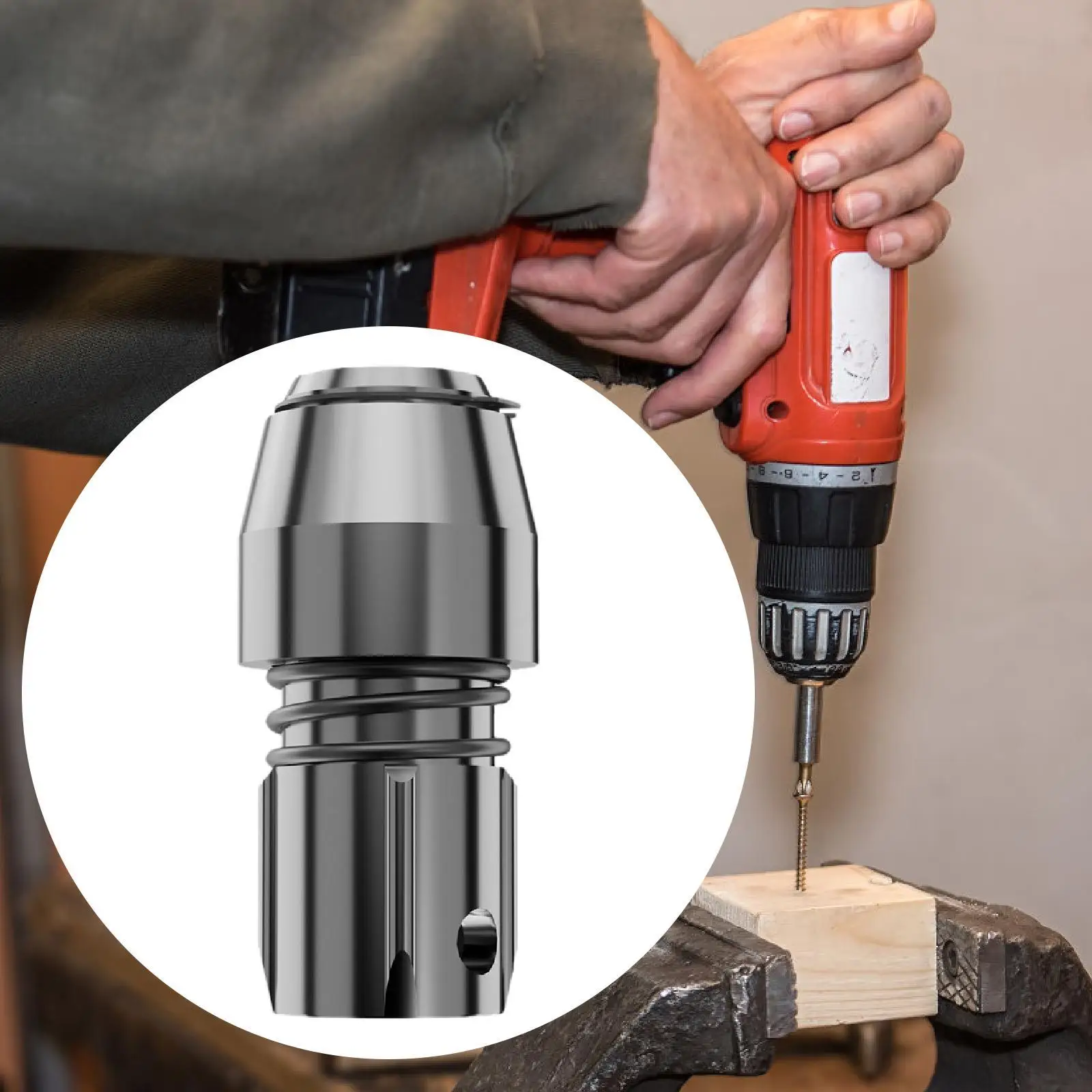 

Drill Chuck Construction Project Accessories Practical Versatile Professional Sturdy Quick Change Multifunctiion Drill Converter
