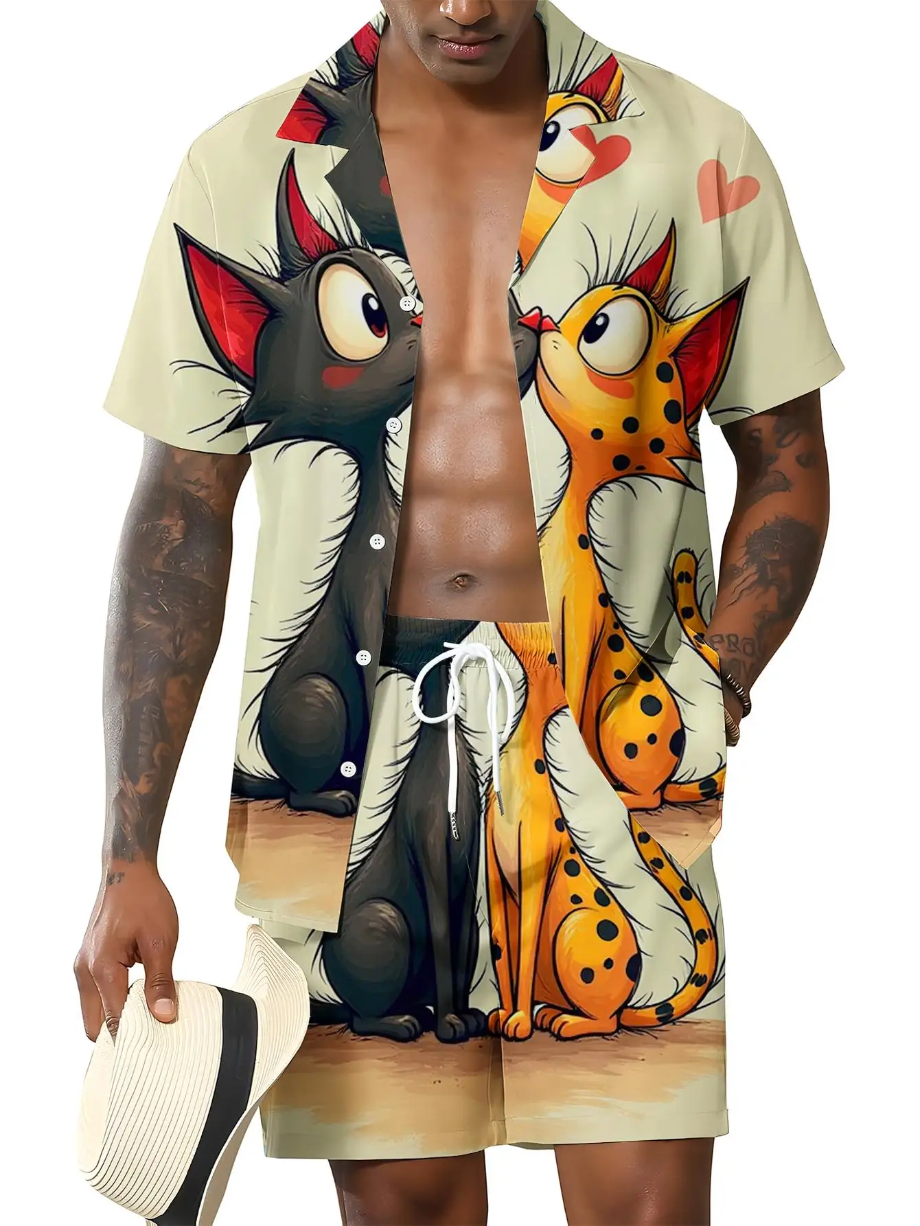 Men's Shirt Sets 2026 Spring/Summer clothing set jogging suit sets for men tracksuit  for man drip clothing Graphic 3D Printed view 5