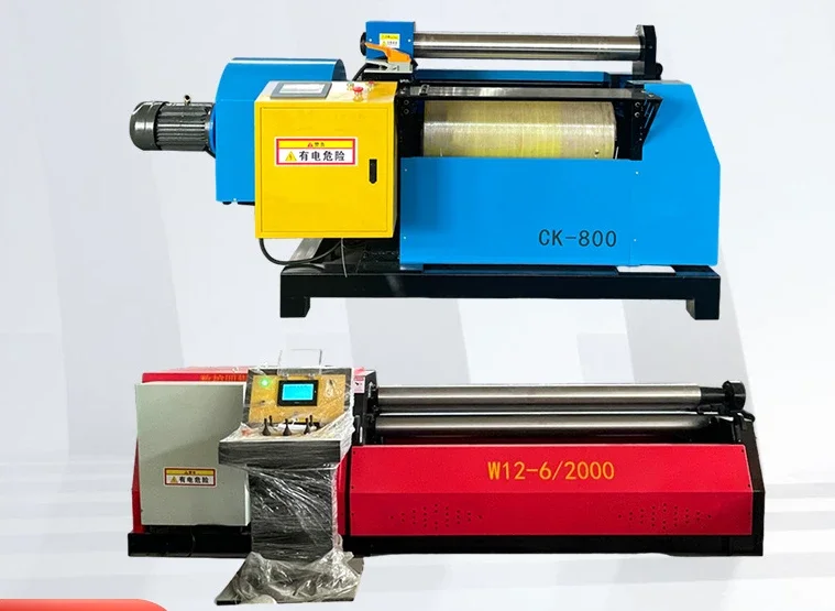 

Fully automatic CNC two roll plate rolling machine, four roll CNC rounding machine without straight edge rounding machine