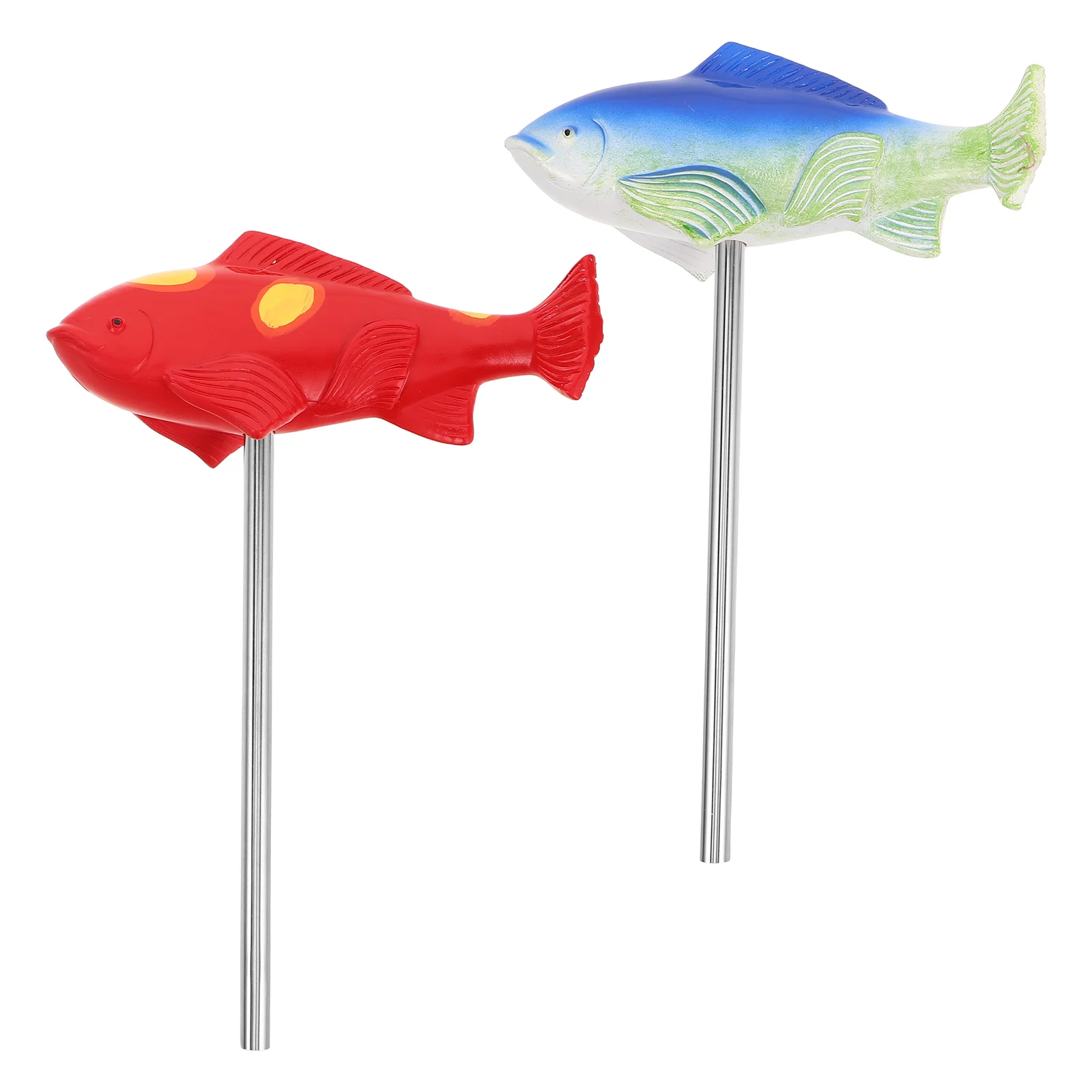 

2Pcs Decorative Koi Lawn Inserts Resin Garden Carp Sculptures for Outdoor Yard Pond Patio Lawn Koi Fish Water Feature Decor